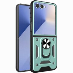 Защитный чехол Deexe Armor Shield для Samsung Galaxy Flip 8 - Green
