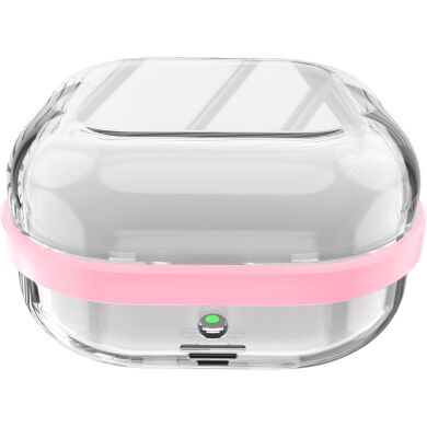 Защитный чехол Deexe Clear Guard для Samsung Galaxy Buds 4 / Buds 4 Pro - Transparent / Pink