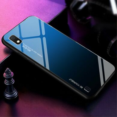 Захисний чохол Deexe Gradient Color для Samsung Galaxy A10 (A105) - Blue / Black