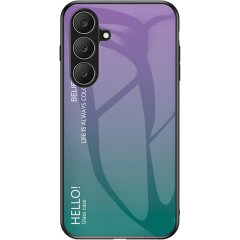 Защитный чехол Deexe Gradient Color для Samsung Galaxy S26 FE - Purple / Green
