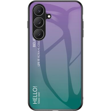 Защитный чехол Deexe Gradient Color для Samsung Galaxy S26 FE - Purple / Green