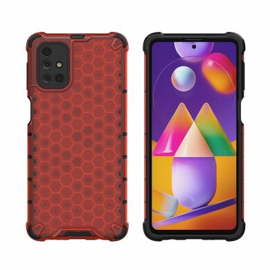 Захисний чохол Deexe Honeycomb Series для Samsung Galaxy M31s (M317) - Red