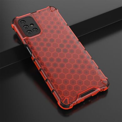 Защитный чехол Deexe Honeycomb Series для Samsung Galaxy M31s (M317) - Red