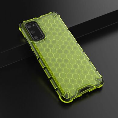 Защитный чехол Deexe Honeycomb Series для Samsung Galaxy S20 (G980) - Green