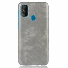 Захисний чохол Deexe Leather Back Cover для Samsung Galaxy M30s (M307) / Galaxy M21 (M215) - Grey