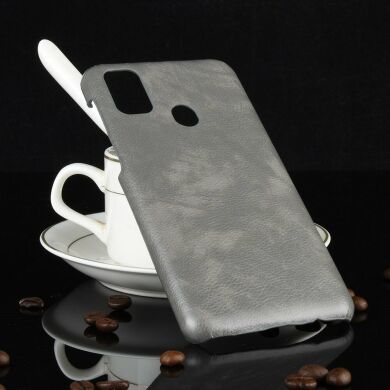 Захисний чохол Deexe Leather Back Cover для Samsung Galaxy M30s (M307) / Galaxy M21 (M215) - Grey