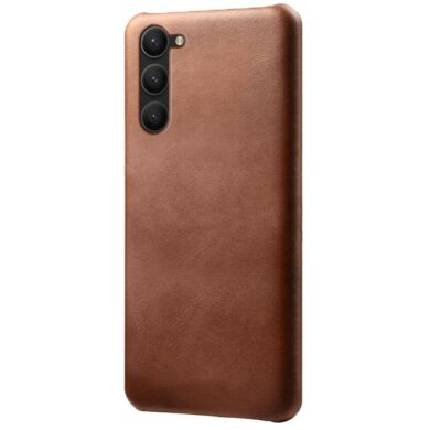 Защитный чехол Deexe Leather Back Cover для Samsung Galaxy S24 - Brown