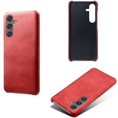 Захисний чохол Deexe Leather Back Cover для Samsung Galaxy S25 (S931) - Red