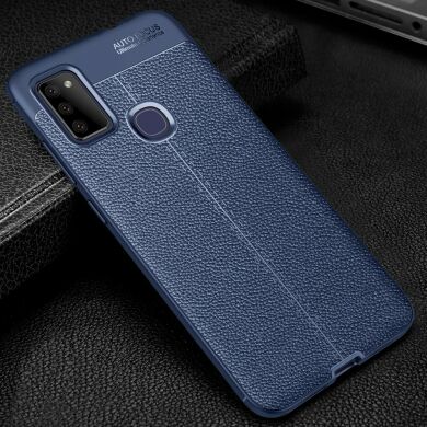 Защитный чехол Deexe Leather Cover для Samsung Galaxy M51 (M515) - Blue