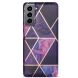 Захисний чохол Deexe Marble Pattern для Samsung Galaxy S21 - Purple