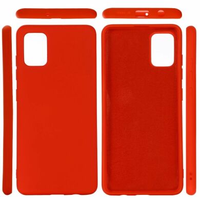 Захисний чохол Deexe Silicone Case для Samsung Galaxy A51 (А515) - Red