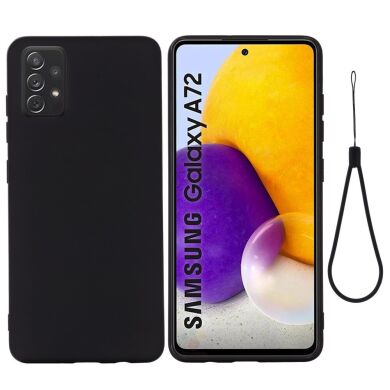 Защитный чехол Deexe Silicone Case для Samsung Galaxy A72 (А725) - Black
