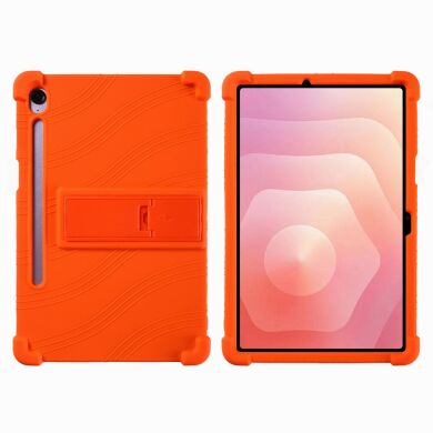 Защитный чехол Deexe Silicone Kickstand для Samsung Galaxy Tab S11 (X730/X736) - Orange