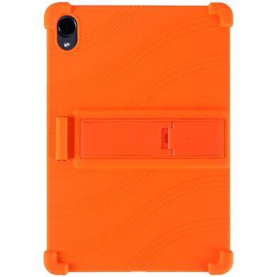 Защитный чехол Deexe Silicone Kickstand для Samsung Galaxy Tab S12 Plus - Orange