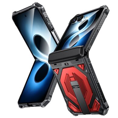 Защитный чехол Deexe Tank Stand для Samsung Galaxy Flip 8 - Red