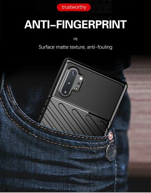 Защитный чехол Deexe Thunder Series для Samsung Galaxy Note 10+ (N975) - Black