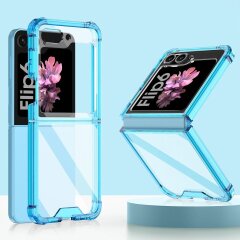 Защитный чехол GKK AirBag для Samsung Galaxy Flip 6 - Transparent Blue