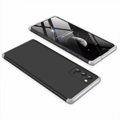 Защитный чехол GKK Double Dip Case для Samsung Galaxy Note 20 (N980) - Black / Silver