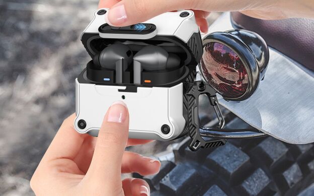 Защитный чехол Reframe Front Lock для Samsung Galaxy Buds 3 / Buds 3 Pro - White