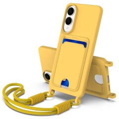 Захисний чохол Reframe Silicone Holder для Samsung Galaxy S25 Edge (S937) - Yellow