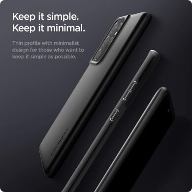 Захисний чохол Spigen (SGP) Thin Fit для Samsung Galaxy S21 Ultra (G998) - Black