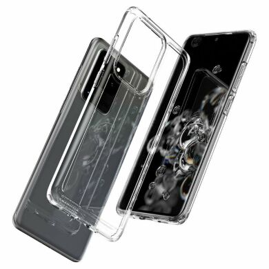 Захисний чохол Spigen (SGP) Ultra Hybrid для Samsung Galaxy S20 Ultra (G988) - Crystal Clear