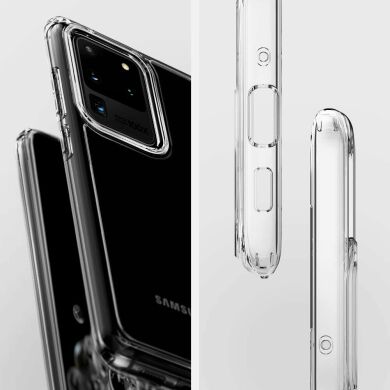 Захисний чохол Spigen (SGP) Ultra Hybrid для Samsung Galaxy S20 Ultra (G988) - Crystal Clear