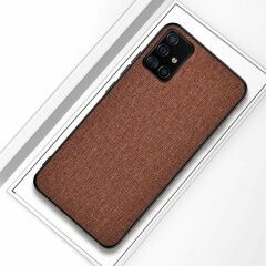 Захисний чохол UniCase Texture Style для Samsung Galaxy A51 (А515) - Brown