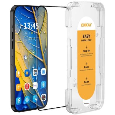 Захисне скло ENKAY Easy Install Full Glue для Samsung Galaxy S23 FE - Black