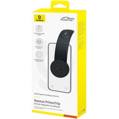 Автомобільний тримач Baseus PrimeTrip C02 Air Magnetic (C40182801113-01) - Black
