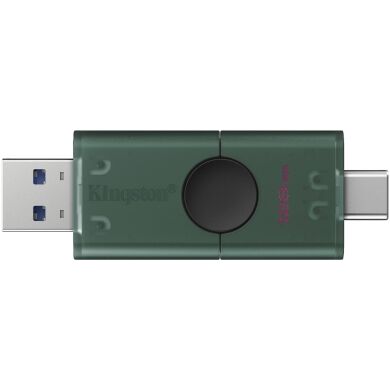 Флеш-накопитель Kingston DT DuoG2 128GB (USB + Type-C) DTDEG2/128GB - Black