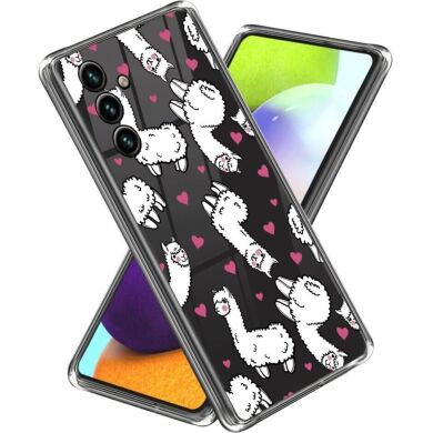 Силиконовый (TPU) чехол Deexe Pretty Glossy для Samsung Galaxy A25 (A256) - Alpacas