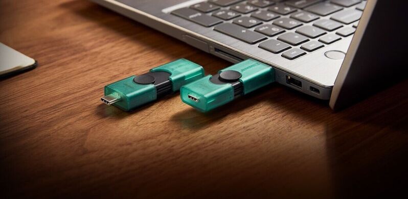 Флеш-накопитель Kingston DT DuoG2 128GB (USB + Type-C) DTDEG2/128GB - Black