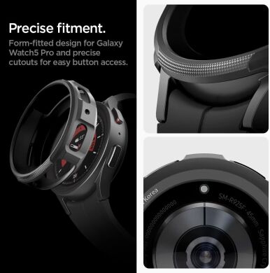 Захисний чохол Spigen (SGP) Liquid Air Case для Samsung Galaxy Watch 5 Pro (45mm) - Matte Black