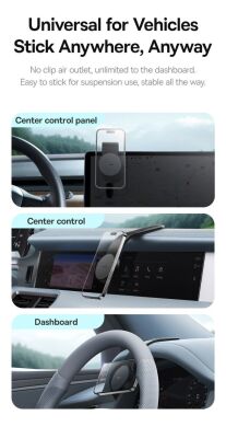 Автомобільний тримач Baseus PrimeTrip C02 Air Magnetic (C40182801113-01) - Black