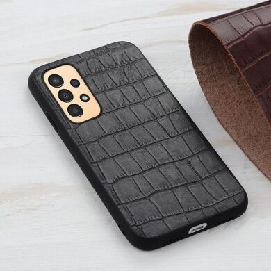 Кожаный чехол UniCase Croco Skin для Samsung Galaxy A13 (А135) - Brown