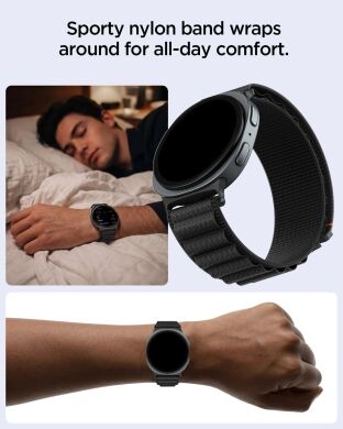 Ремінець Spigen WBF1 Band для Samsung Galaxy Watch 9 (40/44mm) / 8 (40/44mm) / 8 Classic (AMP11607) - Black