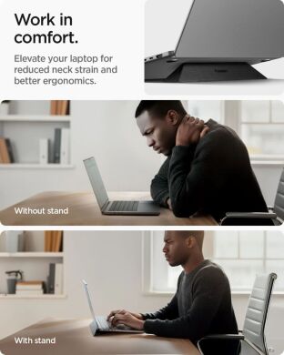 Підставка для ноутбуку Spigen Slim Fold Laptop Stand LD201-S4 (AMP10404) - Black