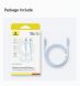 Кабель Baseus Foamed Silicone Type-C to Type-C (100W, 6A, 1m) E0426701 - White. Фото 13 из 13