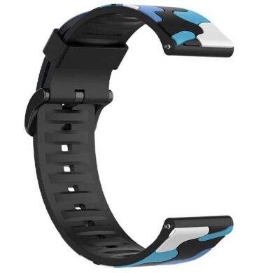 Ремінець Deexe Camo Style для годинників з шириною кріплення 22мм - Blue