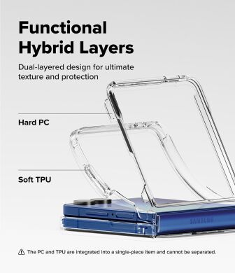 Захисний чохол Ringke Fusion (FF) для Samsung Galaxy Flip 7 (8800293855552) - Clear