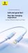 Кабель Baseus Foamed Silicone Type-C to Type-C (100W, 6A, 1m) E0426701 - White. Фото 2 из 13