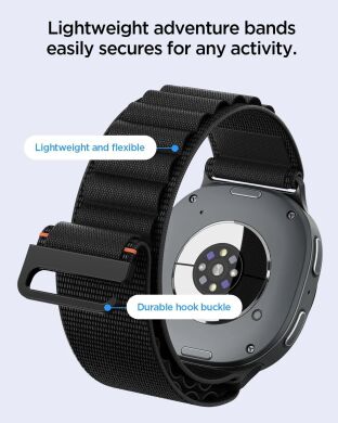 Ремінець Spigen WBF1 Band для Samsung Galaxy Watch 9 (40/44mm) / 8 (40/44mm) / 8 Classic (AMP11607) - Black