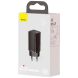 Сетевое зарядное устройство Baseus GaN2 Lite Quick Charger (USB + Type-C, 65W) CCGAN2L-B01 — Black. Фото 3 из 19