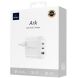 Сетевое зарядное устройство WiWU Wi-U024 Ark 65W QC+PD GaN (1U+2C) - White. Фото 6 из 6