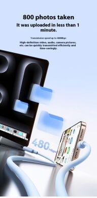 Кабель Baseus Foamed Silicone Type-C to Type-C (100W, 6A, 1m) E0426701 - White