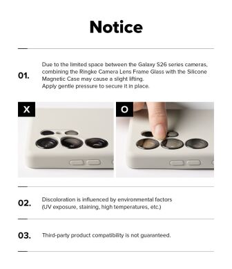 Захисний чохол Ringke Silicone Magnetic для Samsung Galaxy S26 (S942) 8800328815674 - Black