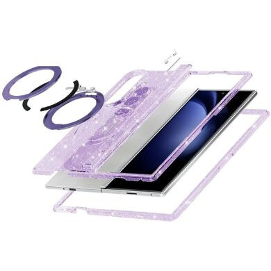 Защитный чехол Reframe Glitter Stand Case для Samsung Galaxy Fold 8 Ultra - Purple