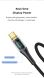 Кабель USAMS US-SJ590 Transparent Digital Type-C to Type-C (100W, 1.2m) - Black