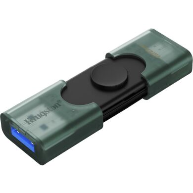 Флеш-накопитель Kingston DT DuoG2 128GB (USB + Type-C) DTDEG2/128GB - Black